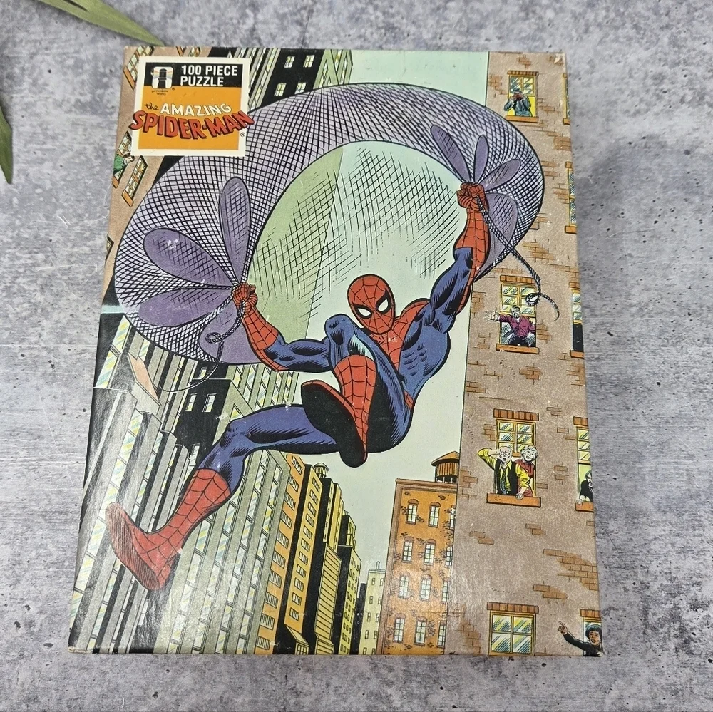 NEW Vintage 1988 The Amazing Spiderman 100 Piece Puzzle Marvel